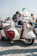 Heinkel Roller mit Steib Beiwagen