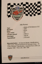 Alfa Romeo Alfetta GTV6 Balocco S.E.