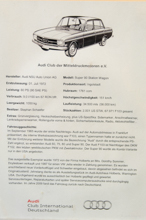 Audi Super 90 Station Wagon US-Ausführung Audi Super 90 Station Wagon US-Ausführung
