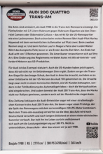 Audi 200 Quattro Trans-Am (1988) Audi 200 Quattro Trans-Am (1988)