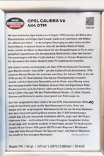 Opel Calibra V6 4x4 DTM (1994) Opel Calibra V6 4x4 DTM (1994)
