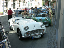 Triumph TR 3 vor Austin Healey Midget Mk. 1