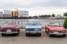 Borgward Isabella (li) Opel Kadett B (mi) Triumph TR 4 (re)