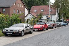 De Lorean, Porsche 911 targa, Mercedes E-Klasse 123 Coupe, 2x Porsche 911 targa