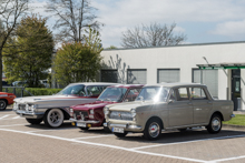 v.li.: Oldsmobile Super 88 4-Door-Sedan (1959) - Fiat 127 (1971–1977) - Fiat 1100R 103P (1966) v.li.: Oldsmobile Super 88 4-Door-Sedan (1959) - Fiat 127 (1971–1977) - Fiat 1100R 103P (1966)