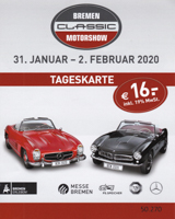 Bremen Classic Motorshow 2020 - Eintrittskarte
