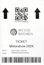 Bremen Classic Motorshow 2024 - Eintrittskarte