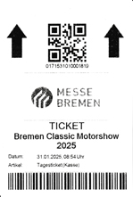 Bremen Classic Motorshow 2025 - Eintrittskarte