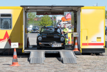 Alfa Romeo Spider in ADAC-Prfstation