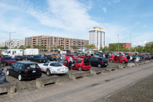 Blick über den Parkplatz Blick über den Parkplatz